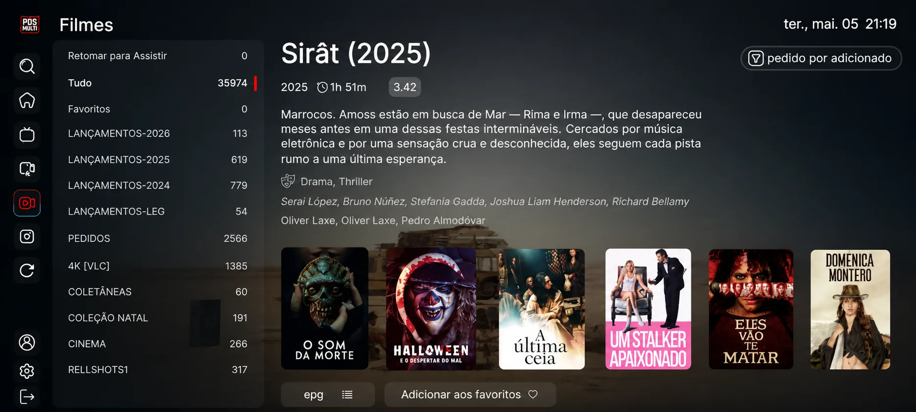 Catálogo de filmes
